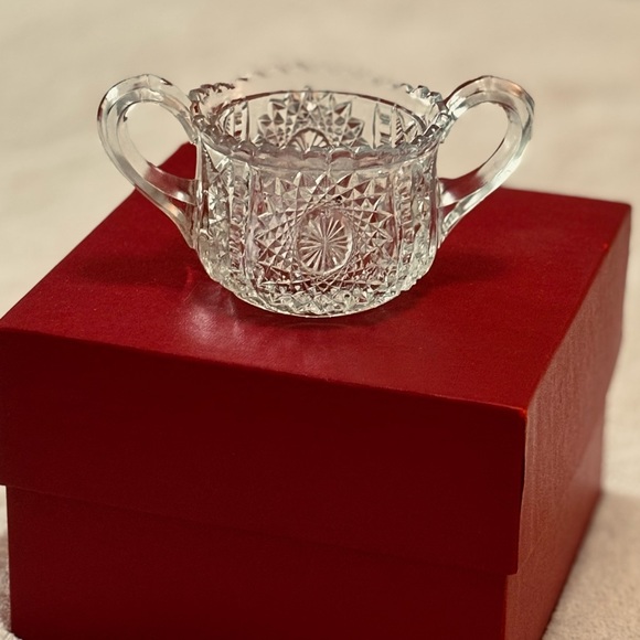 VINTAGE ANTIQUE Indiana Glass Creamer, Spooner & Sugar Bowl Child’s Serving Set - Picture 8 of 15